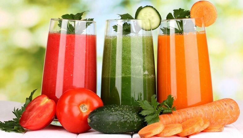 Nizkokalorični zelenjavni sokovi na jedilniku prehrane