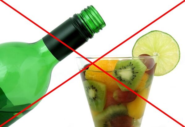 Pri leni dieti ni priporočljivo piti alkohola
